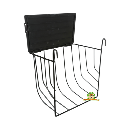 Trixie Râtelier à foin en métal à suspendre 20 cm avec toit