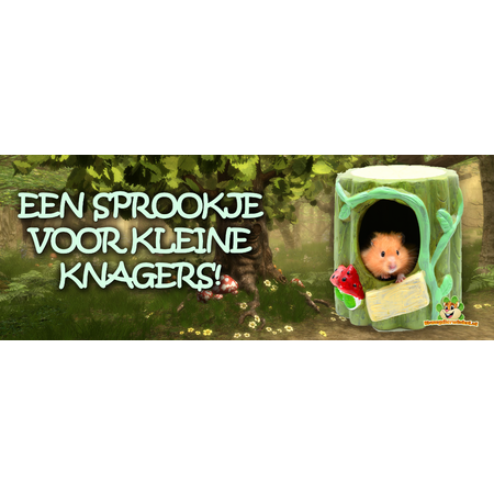 Elmato Sprookjes Boomstam 18 cm voor Knaagdieren!