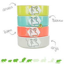 Ceramic Food/Water Bowl Color Hamster 8 cm