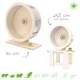 Knaagdierwinkel® Wooden Aluminium Running Wheel for Rodents!
