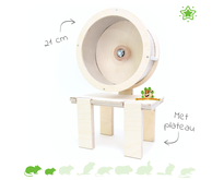 ¡Rueda de ejercicios de madera y aluminio para roedores!