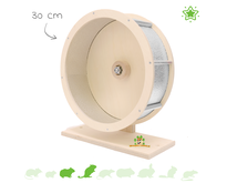 Roue d'exercice en bois et aluminium pour rongeurs !