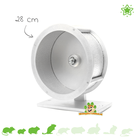 Knaagdierwinkel® Laufrad aus Aluminium für Nagetiere!