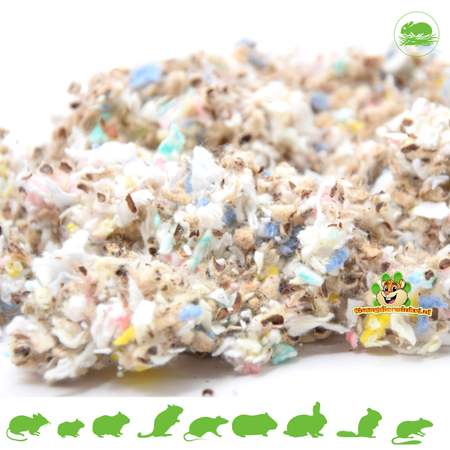 The Natural Pet Brand Material de nido de algodón con colores exóticos, 3 litros.