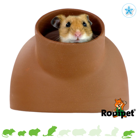Rodipet EasyClean advance TERRA Keramik-Iglu 22 cm | Hamsterhaus