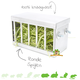 Knaagdierwinkel® Aluminum Hay Rack 20 cm for Rodents!