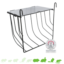 Metal hay rack for hanging 20 cm with roof