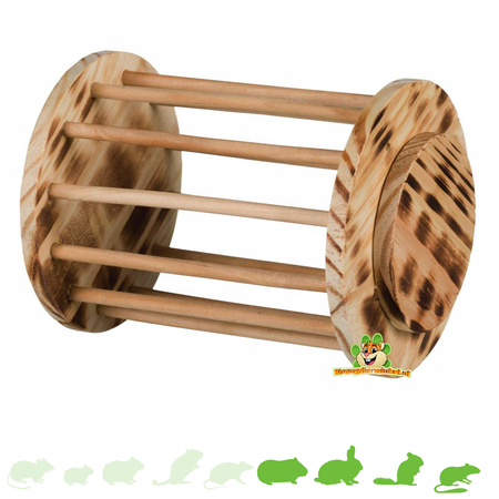 Trixie Mega Hooirol Ruif 19 cm voor Cavia’s, Konijnen, Chinchilla’s en Degoes
