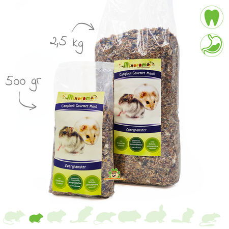 Mixerama Menu dla smakoszy chomika karłowatego Campbelli