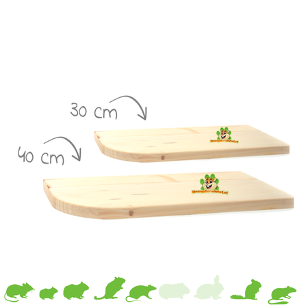 Nail-free Corner Shelf Long for Rodents!