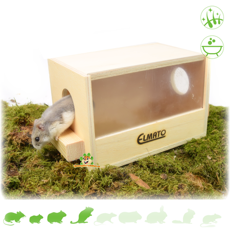 Elmato Bac à sable vierge pour hamsters et rongeurs !