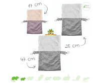 Pluche Hangzak Beige Grijs voor Muizen, Ratten & Fretten!