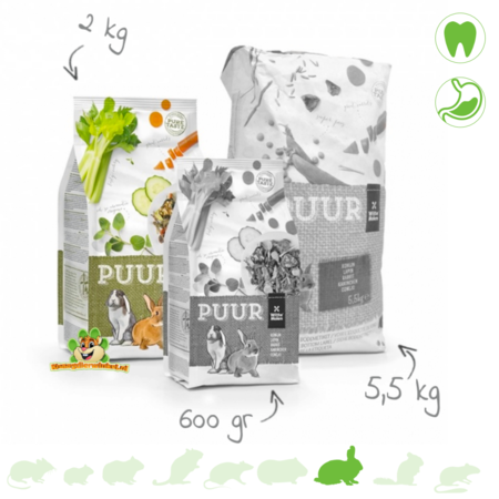 Witte Molen Witte Molen PUUR Konijn konijnenvoer – natuurlijke mix met groenten & kruiden