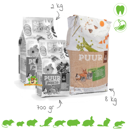 Witte Molen PUUR Pause Snack Muesli for Rodents and Rabbits