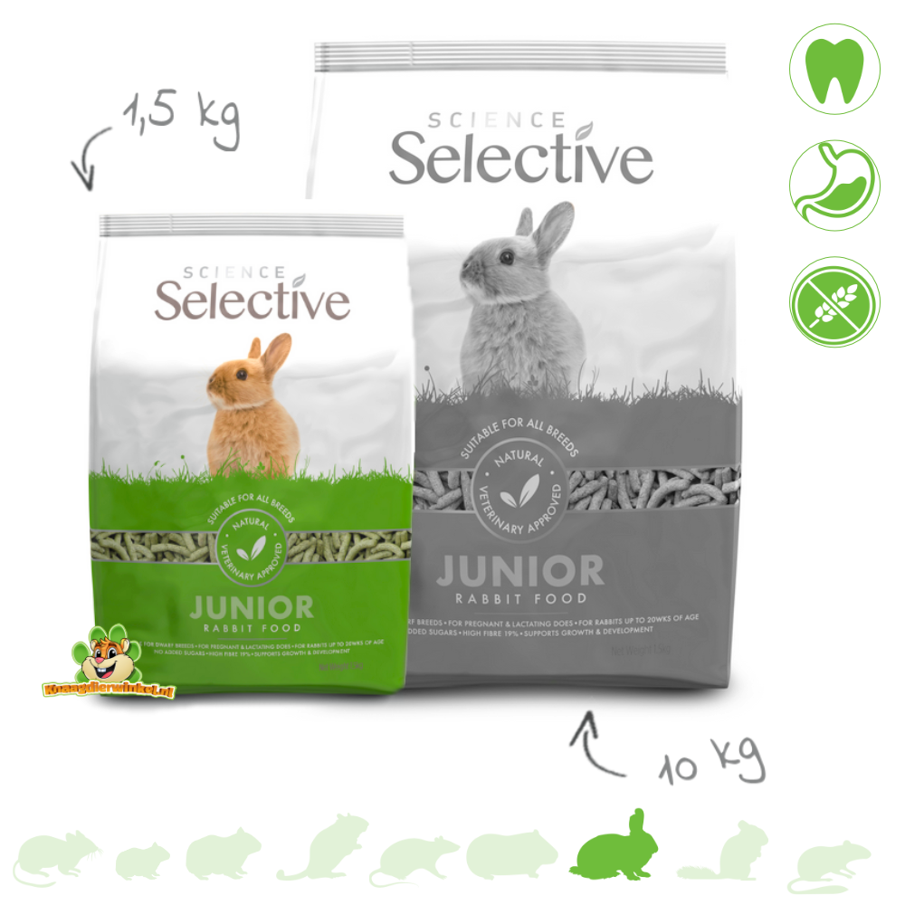Verslijten nakomelingen Ijdelheid Supreme Selective Rabbit Junior Konijnenvoer | DRD Knaagdierwinkel®