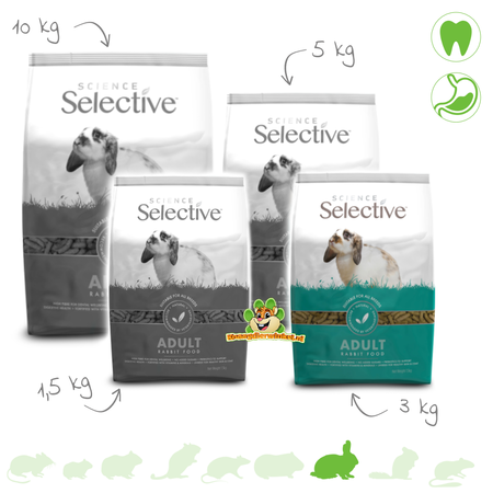 Supreme Supreme Selective Rabbit Adult – High-fiber and complete rabbit food for adult rabbits