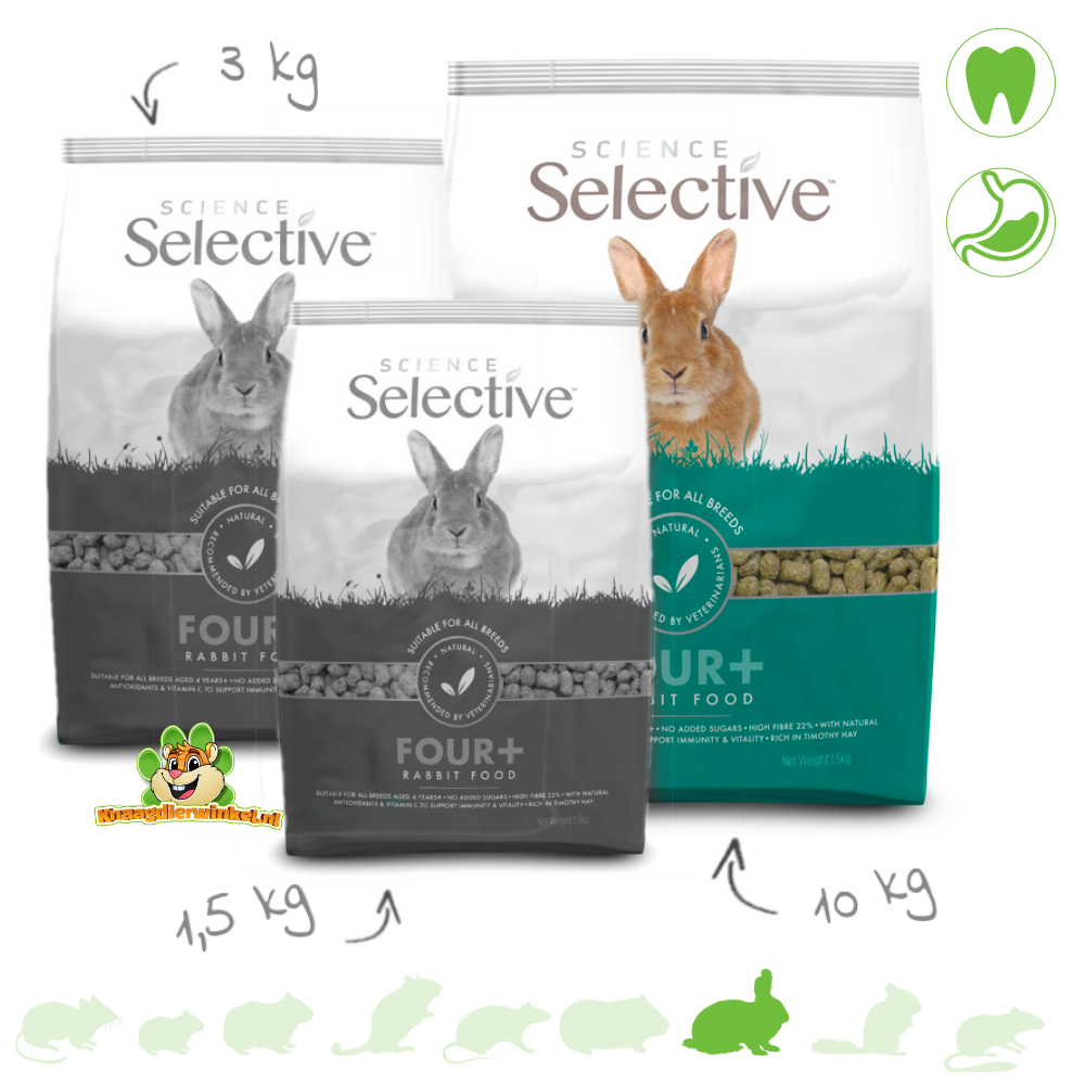 Supreme Science Selective Rabbit Grain Free - Nourriture pour lapin - 3 x  1,5 kg