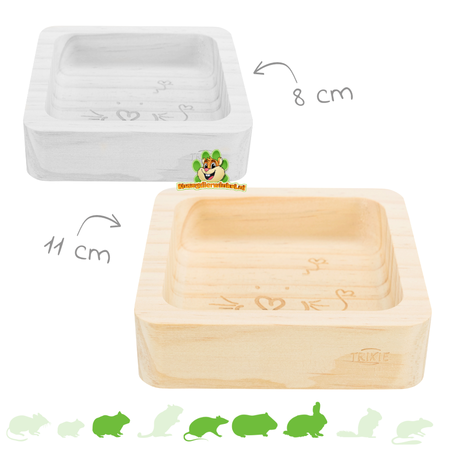 Trixie Bol à nourriture en bois