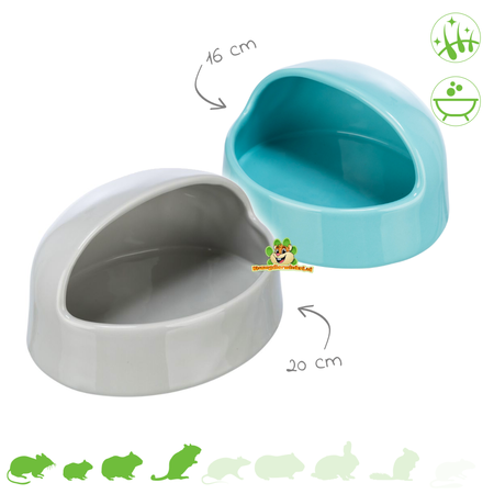 Trixie Półokrągły ceramiczny pojemnik na piasek