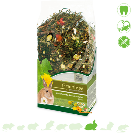 JR Farm Aliment naturel sans céréales pour lapins à base de plantes !