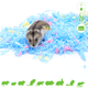 Paper Flakes Bedding SMALL gekleurde papier bedding
