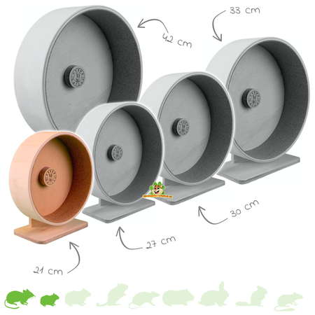 Getzoo Laufrad aus Holz und Kork für Nagetiere!