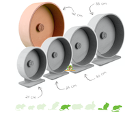 Roue d'exercice en liège et bois pour rongeurs !