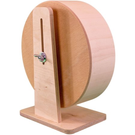 Getzoo ¡Rueda de ejercicio de corcho de madera para roedores!