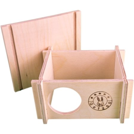 Getzoo Houten Dzungi Huisje 15 cm voor muizen en dwerghamsters