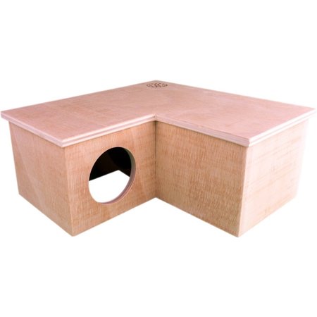 Getzoo Casita de esquina multihabitación sin clavos Luna 31 cm ¡para roedores!