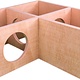 Getzoo Maison d'angle multi-pièces sans clous Luna 31 cm pour rongeurs !