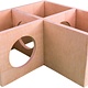 Getzoo Casita esquinera multihabitación Murmel de 26 cm para hámsteres y jerbos.