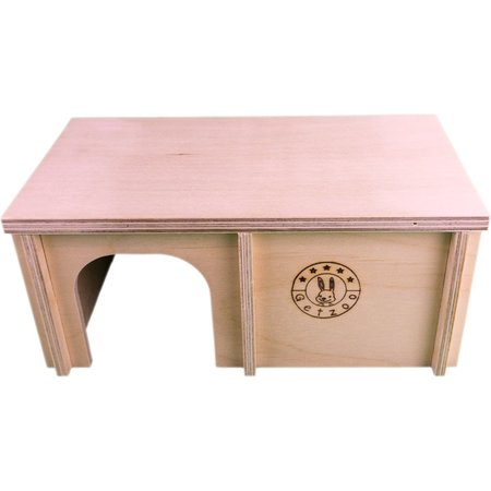 Getzoo Drewniany domek wielokomorowy bez pazurów dla chomika złocistego 23 cm
