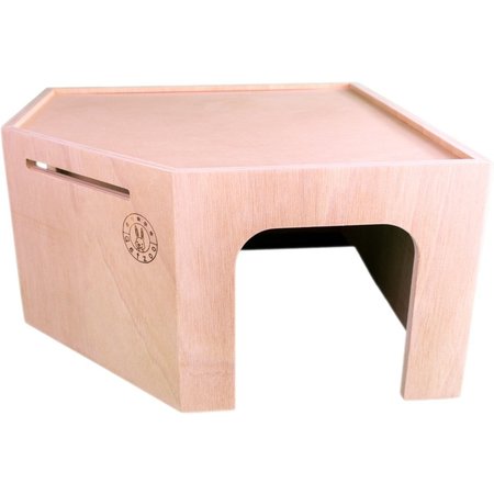 Getzoo Casita de madera para cobayas de 35 cm con 2 entradas.