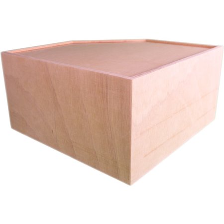 Getzoo Maison d'angle en bois pour cobaye de 35 cm avec 2 entrées