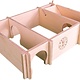 Getzoo Casa multicámara Leyla de 28 cm para ratones y hámsteres enanos.