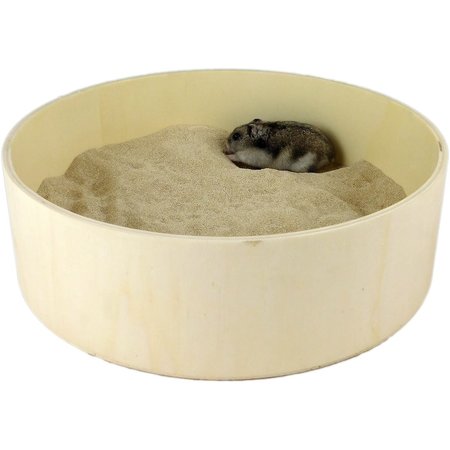Getzoo Runder Sandkasten mit Deckel für Nagetiere!