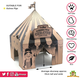 HayPigs Cardboard Playhouse 33 cm for Rodents!