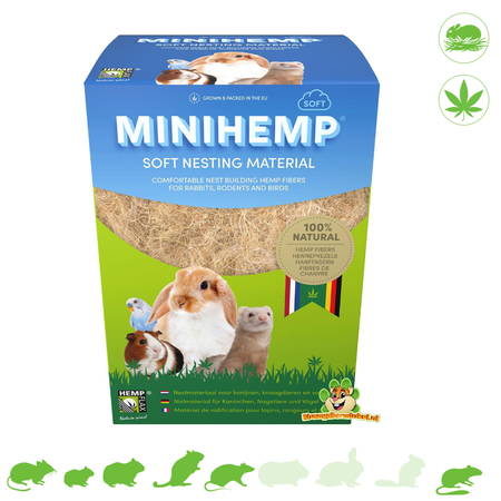 Hempflax Matériau de nidification en chanvre pour rongeurs et oiseaux !