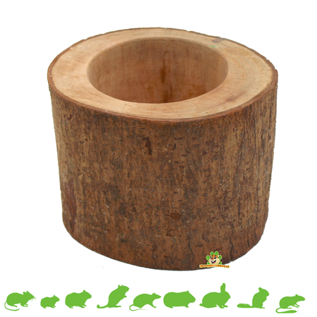 Tree Trunk Kudus Cup Mahogany Feeding Bowl 10 cm