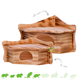 Maison d'angle en bois d'écorce de Blackwood, 17 ou 25 cm