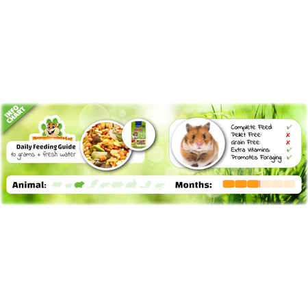 Vitakraft Menú Premium Vital Hamster 1 kg Comida para hámster