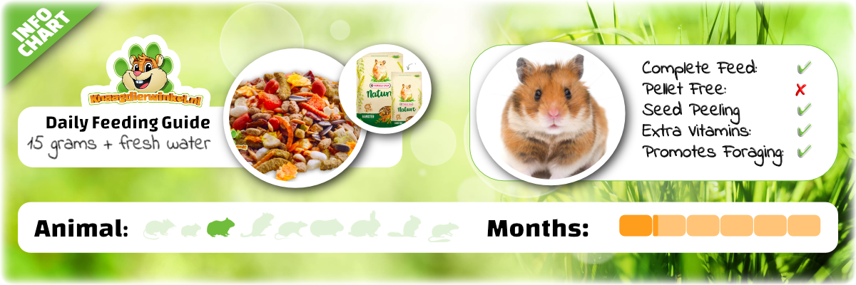 Versele Laga Hamster Nature nourriture pour hamsters