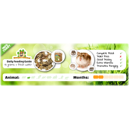 JR Farm Comida para hámster enano Dwarf Hamster Feast 600 gramos