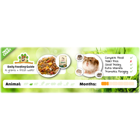 Versele-Laga Mini Hamster Nature 400 grammes Nourriture pour hamster nain
