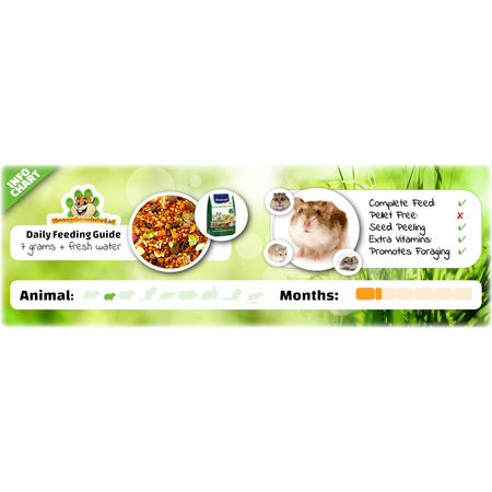 Vitakraft Alimentation pour hamster nain Emotion Beauty Selection 300 grammes