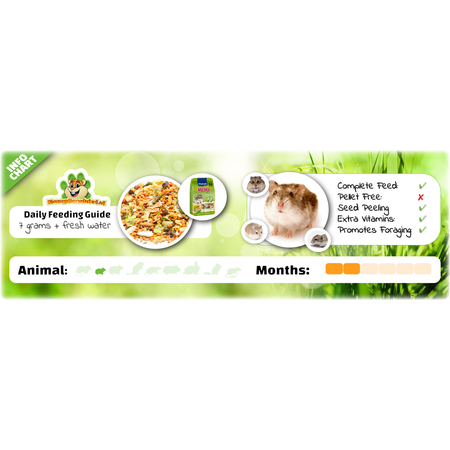 Vitakraft Menú Vital, alimento para hámster enano, 400 gramos