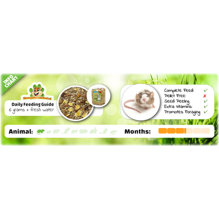 JR Farm Mice Schmaus 600 gramów Pokarm dla myszy Naturalny pokarm dla myszy