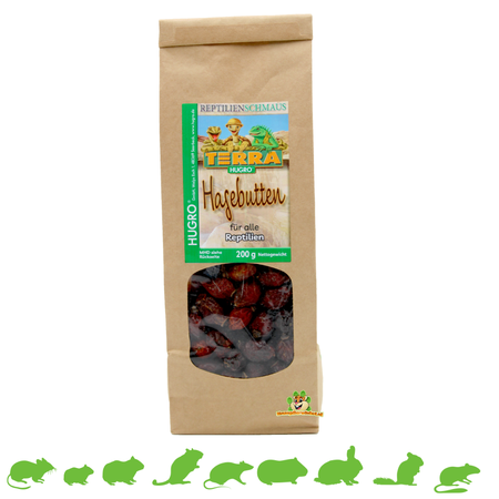 Hugro ¡Escaramujos secos enteros para roedores y conejos!