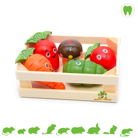 Quapas! Caisse à légumes en bois pour rongeurs et lapins !